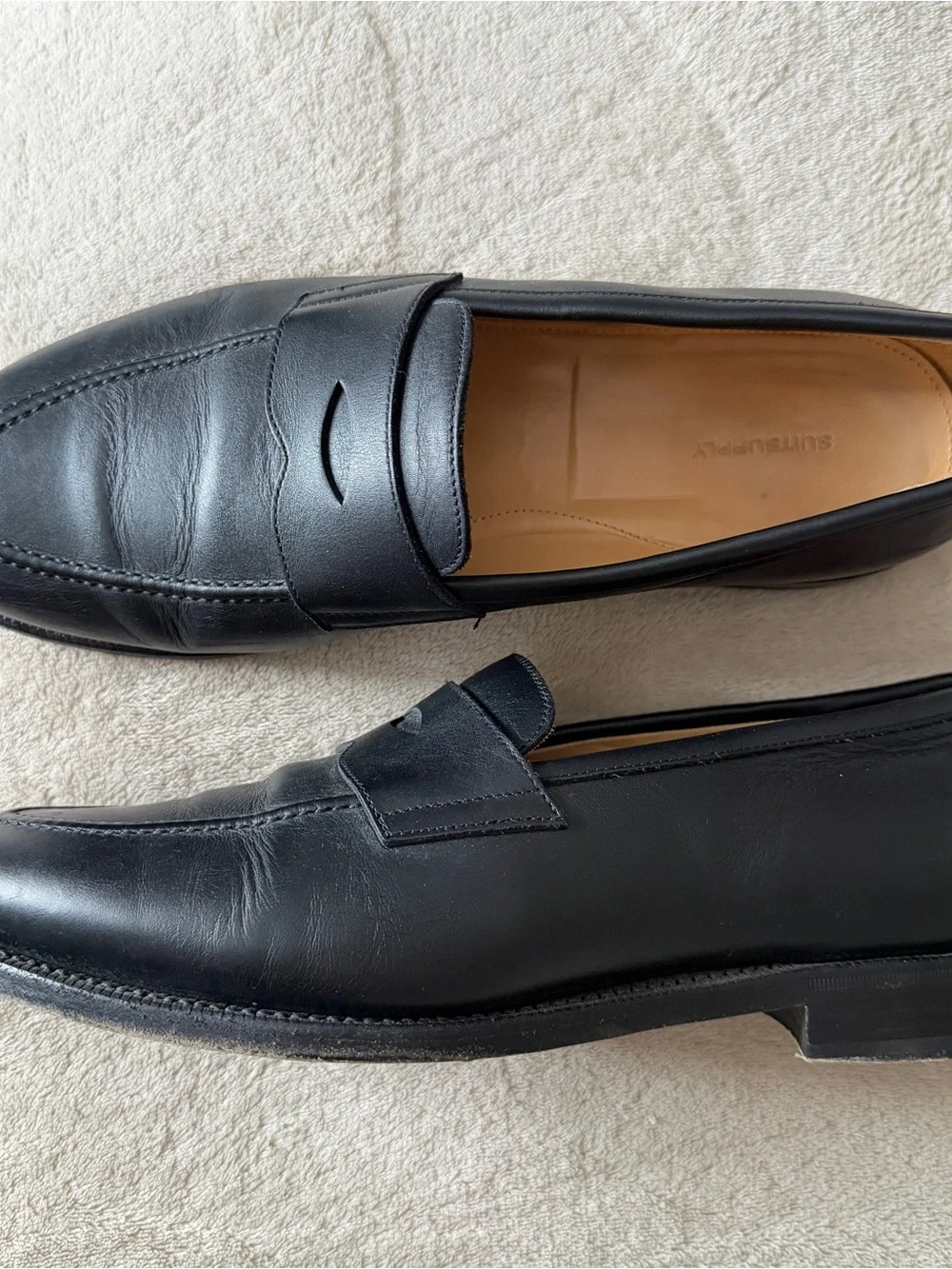 Suitsupply Black Penny Leather Loafers